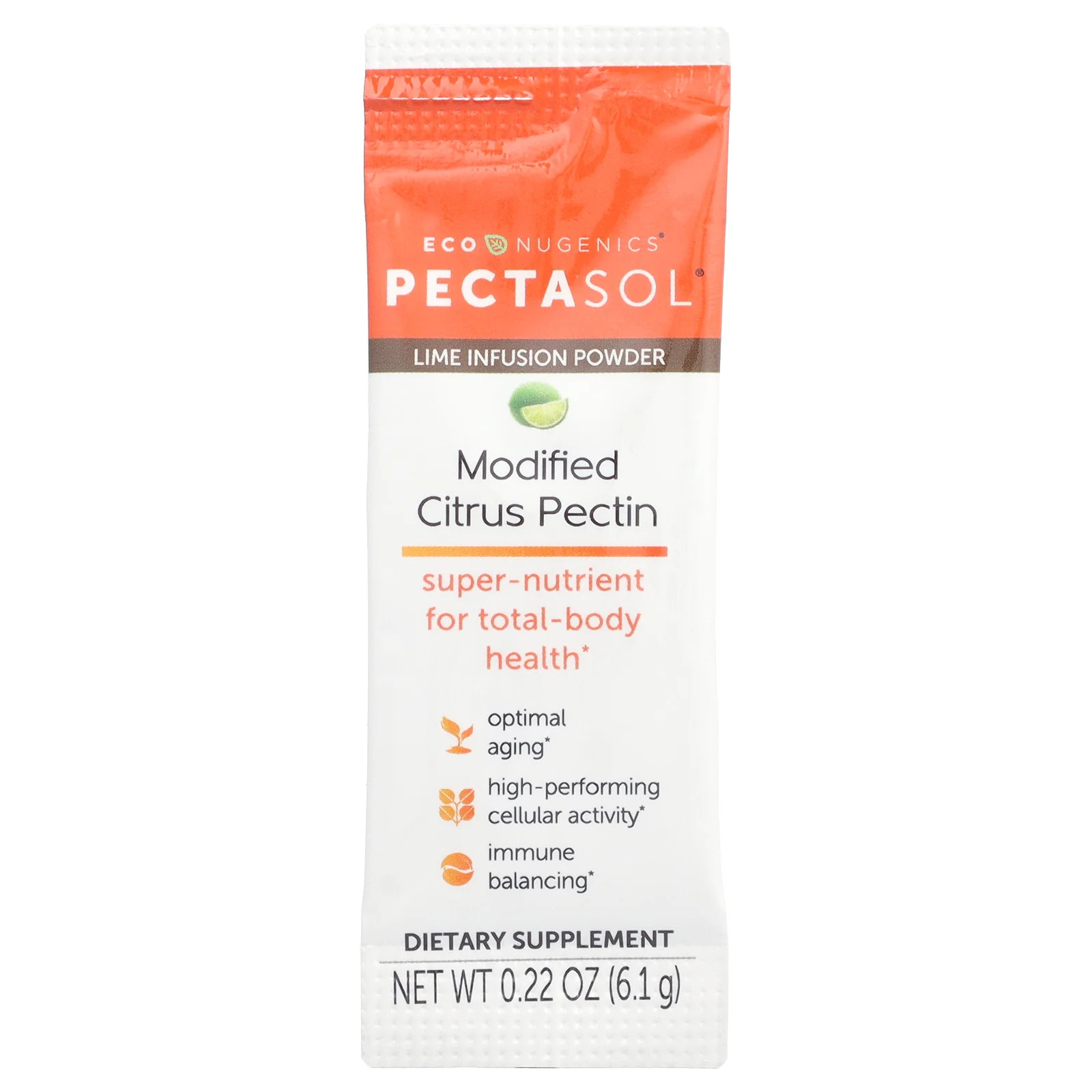 2 X Econugenics, PectaSol� Modified Citrus Pectin, 15 Stick Packs, 0.22 oz (6.1