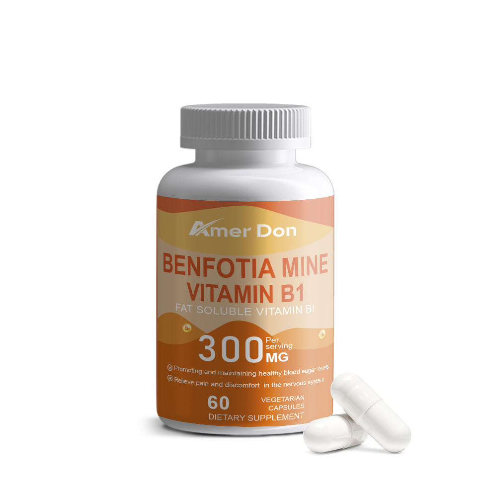 Benfotiamine 300mg 60Caps Vitamin B1 Benfotiamine Thiamine Fat-Soluble
