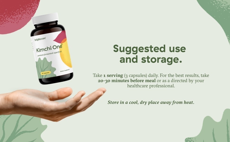 Kimchi One® (Official Listing) – Kimchi Powder Capsules -Brightcore Nutrition®