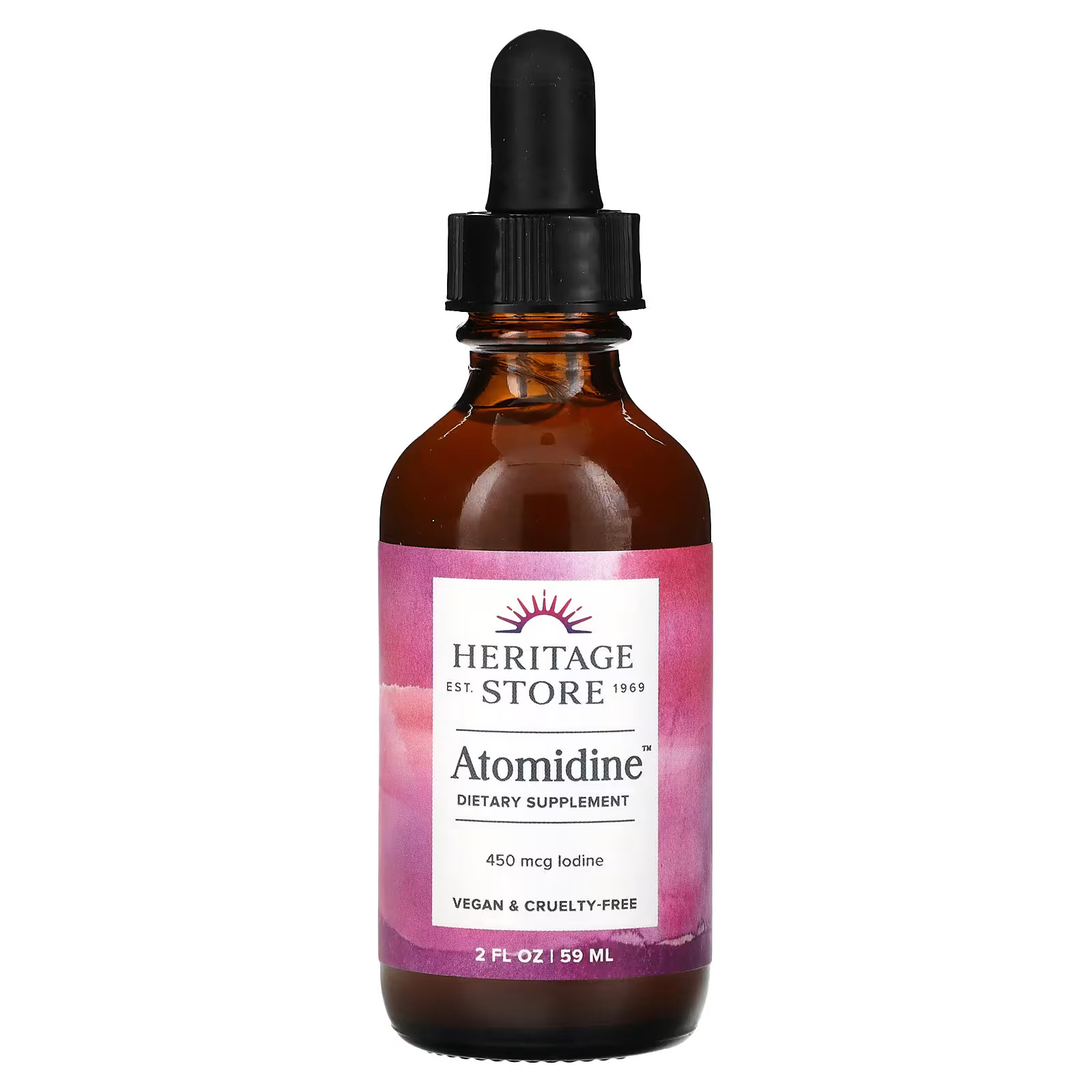 2 X Heritage Store, Atomidine, 450 mcg, 2 fl oz (59 ml)-worldwide
