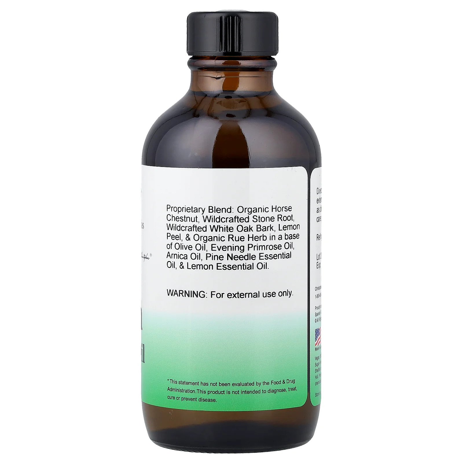 2 X Christopher’s Original Formulas, V-Vein Massage Oil, 4 fl oz (118 ml)