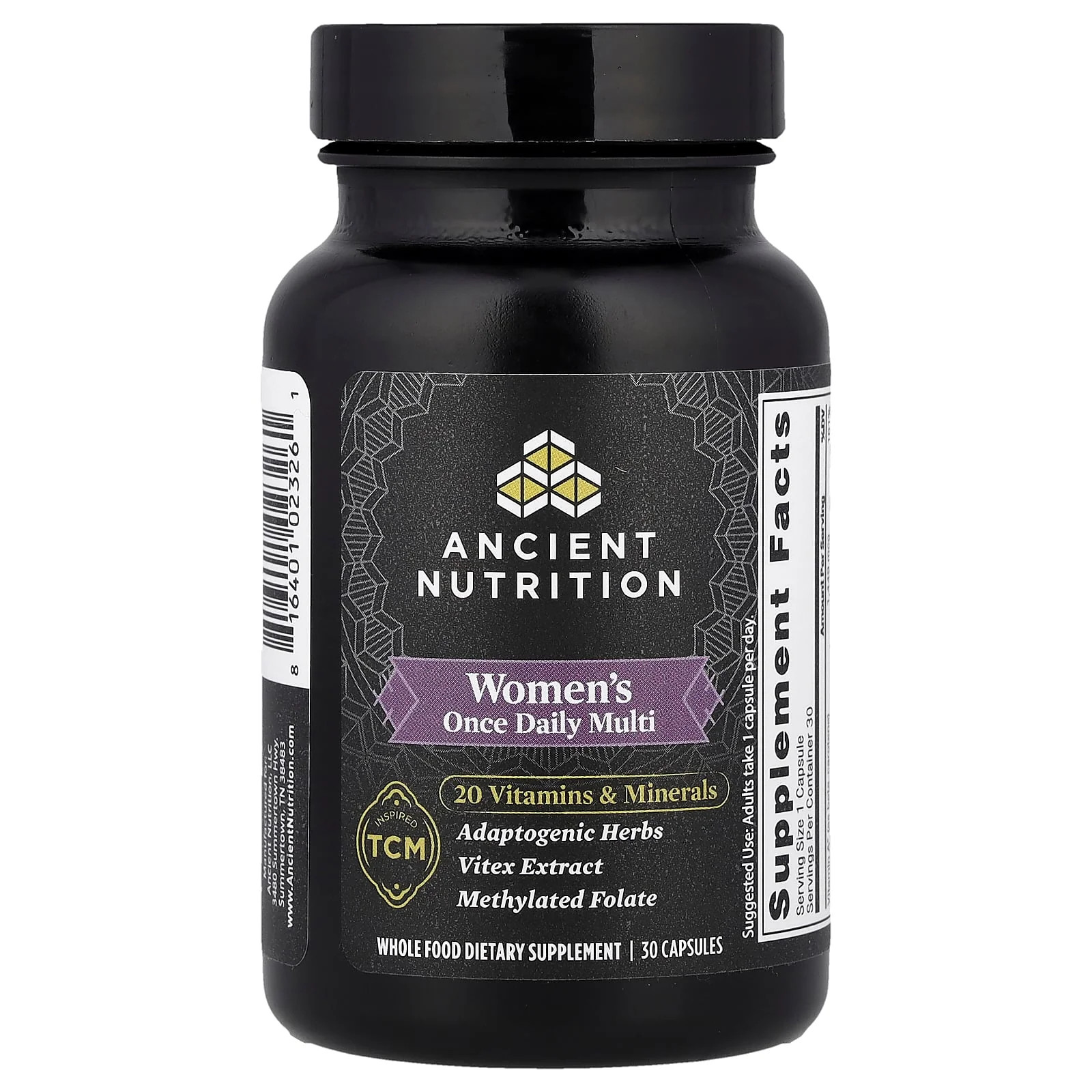 2 X Ancient Nutrition, Women’s Once Daily Multi, 30 Capsules