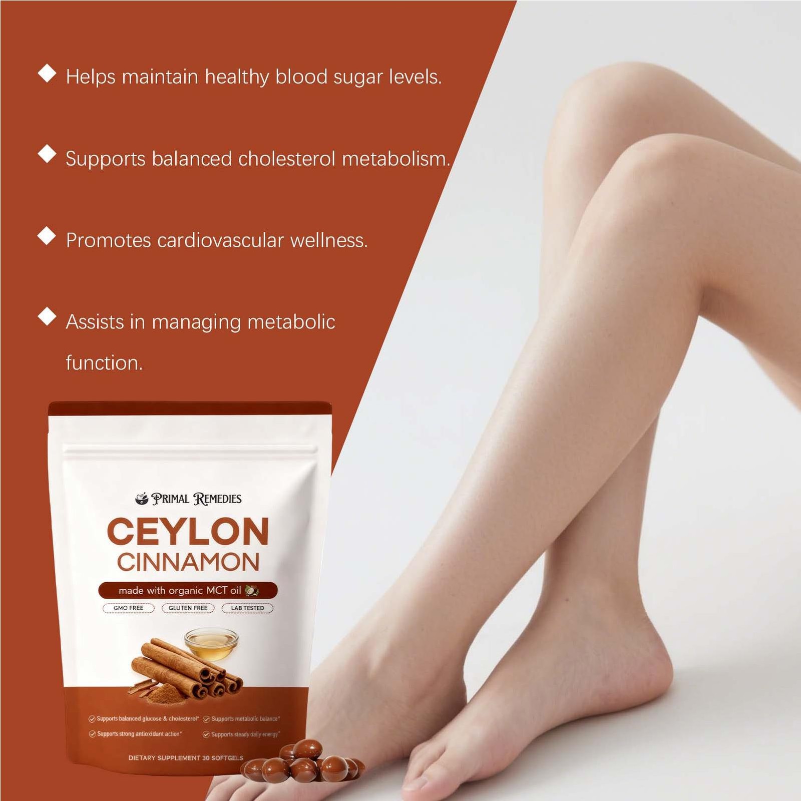 Cinnamon Ceylon Softgels, Ceylon Cinnamon Soft Gels 7200Mg Equivalent