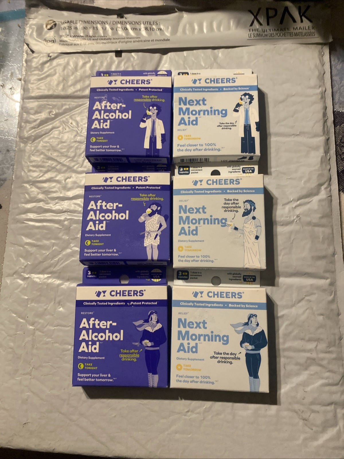 Cheers After-Alcohol Aid & next morning aid support