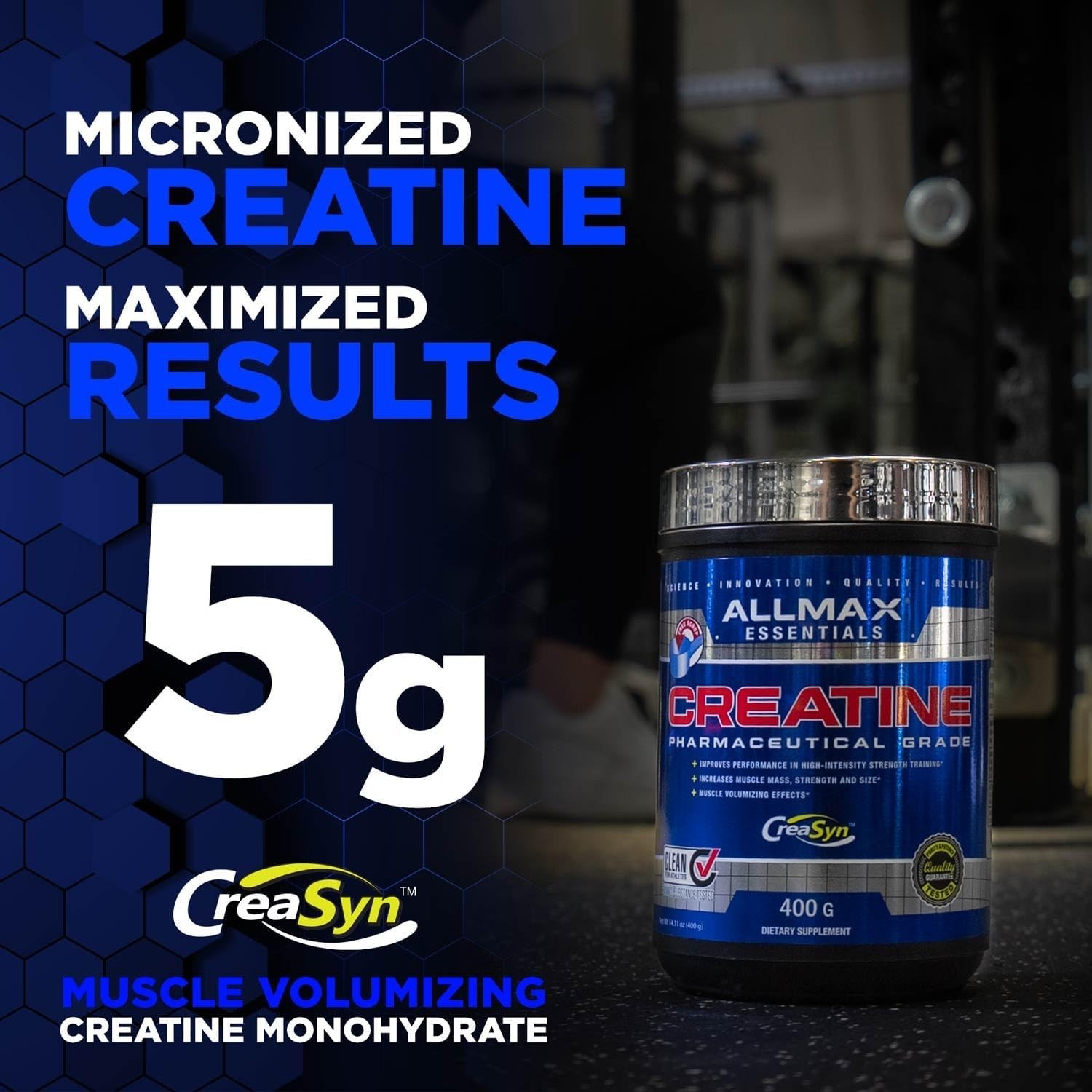 Micronized Creatine Monohydrate 3.53 Oz – Fast Absorption & Easy Mixing Formula