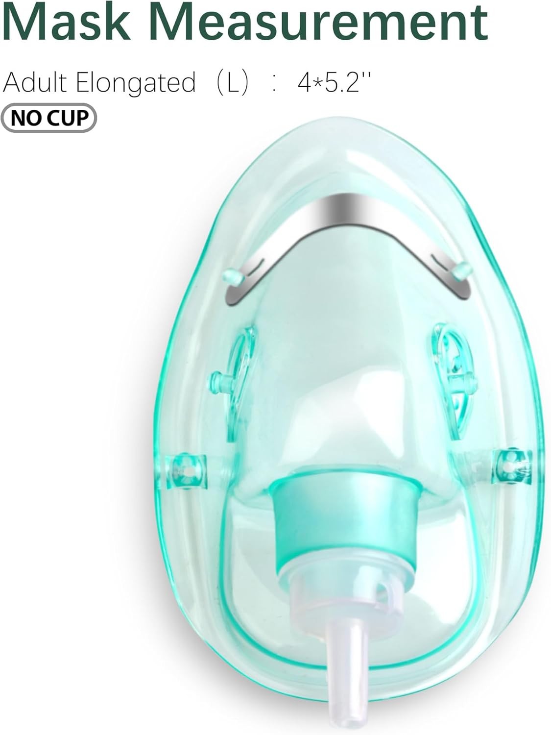 ANSNF 2 Pack Oxygen Mask for Face Adult with 6.6′ Tube & Size L-2pcs