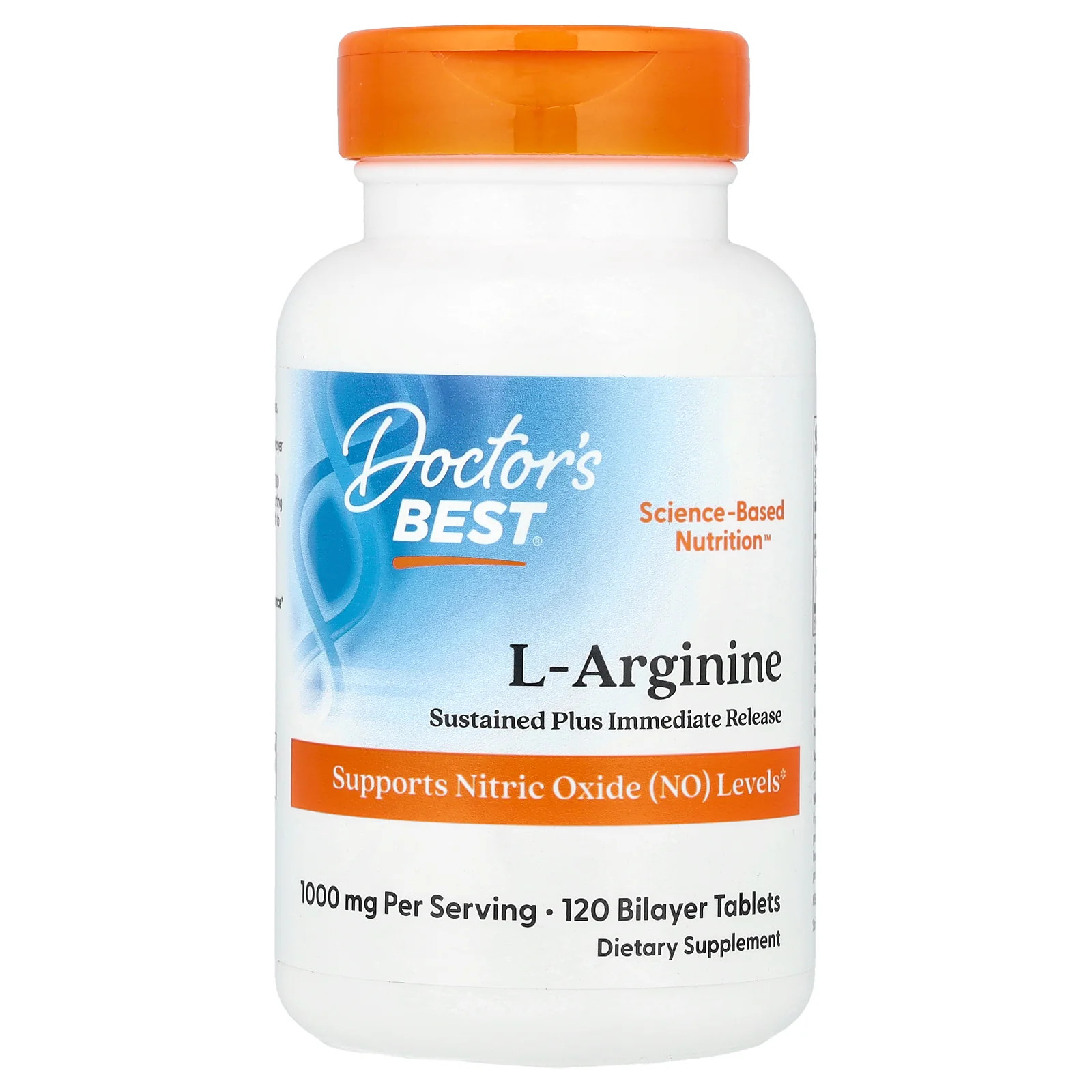 2 X Doctor’s Best, L-Arginine, 120 Bilayer Tablets (500 mg per Tablet)