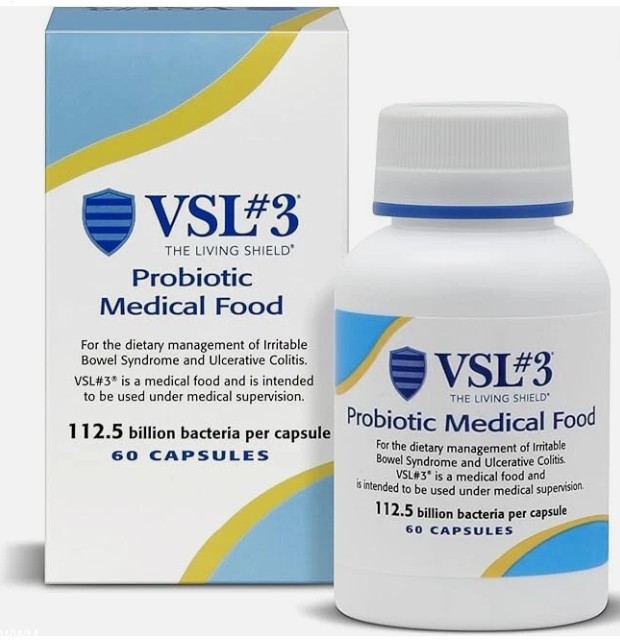 “High-Potency Gut – 60 Capsules, VSL#3 Probiotics 112.5B CFUs Support”