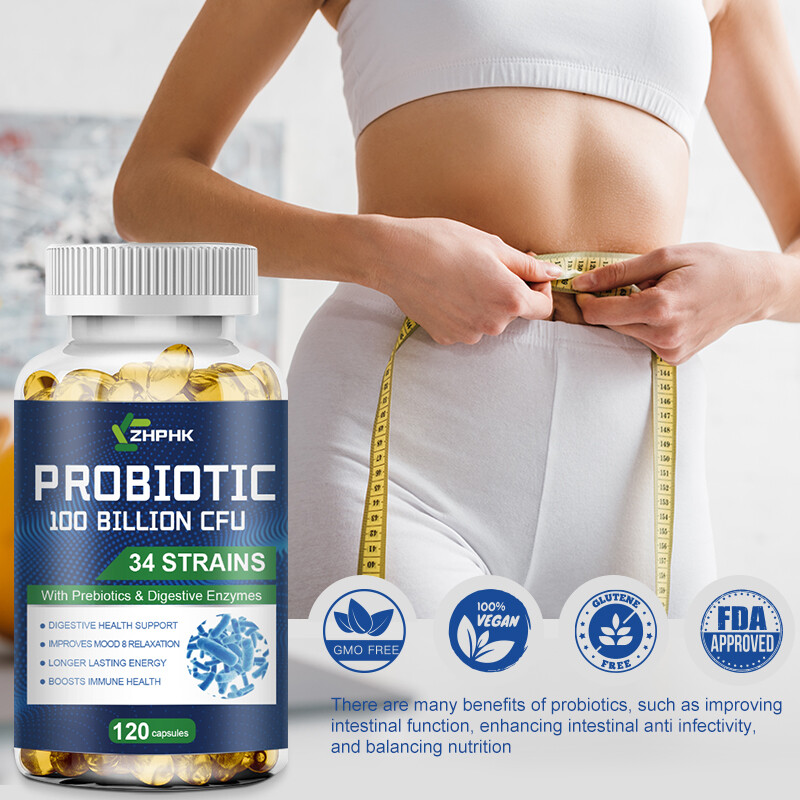 Bioma Probiotics for Digestive Health | 3-in-1 Gut Health Formula | 120 Capsules