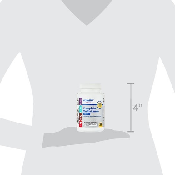 Equate Complete Multivitamin/Multimineral Supplement Tablets, Men 50+, 100 Count