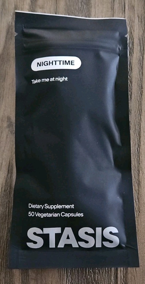 STASIS Nighttime Dietary Supplement 50 Caps REFILL Bag Exp: 9/27