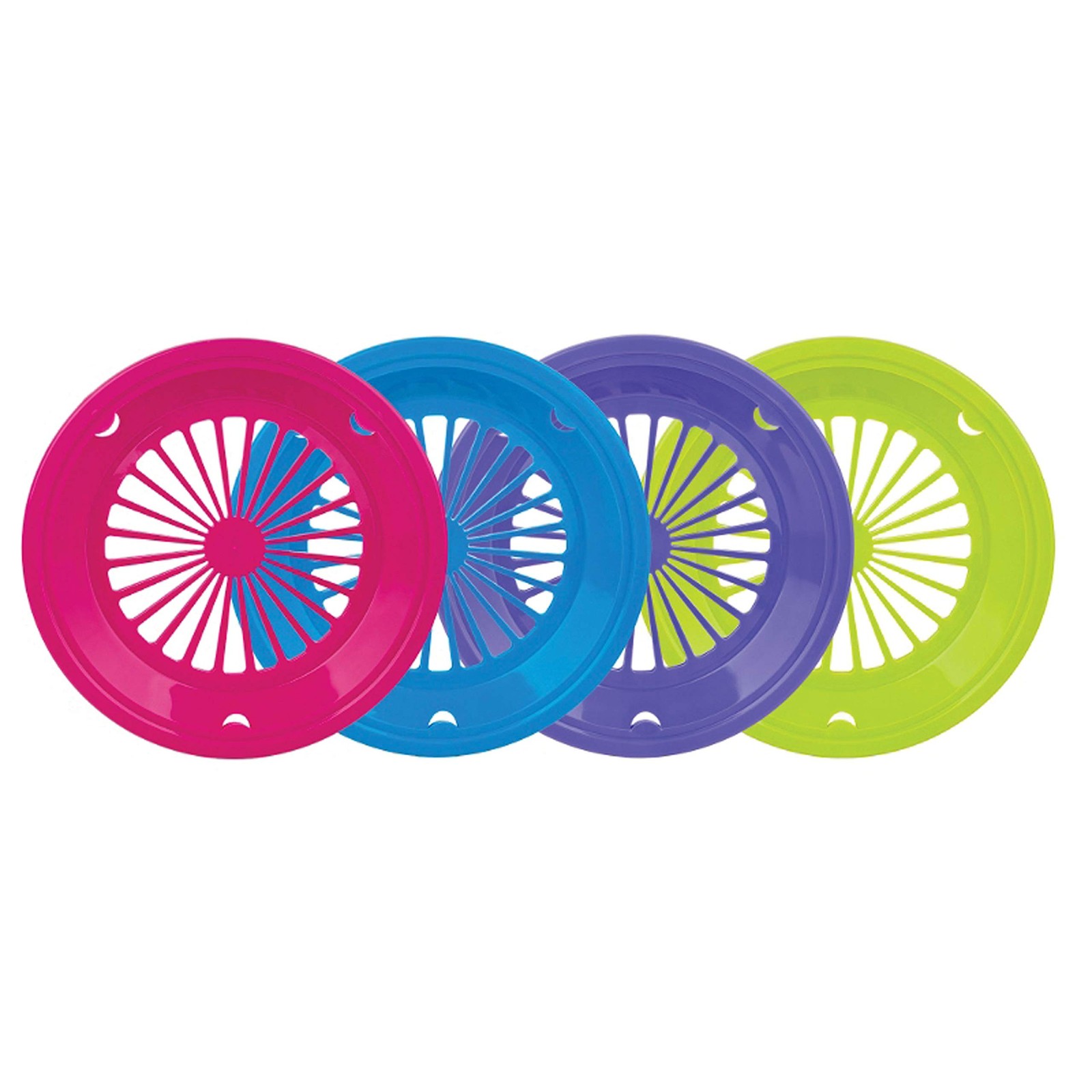 B & R Plastics Inc PH-4-12 Paper Plate Holders Set of 4 (Color May Vary )