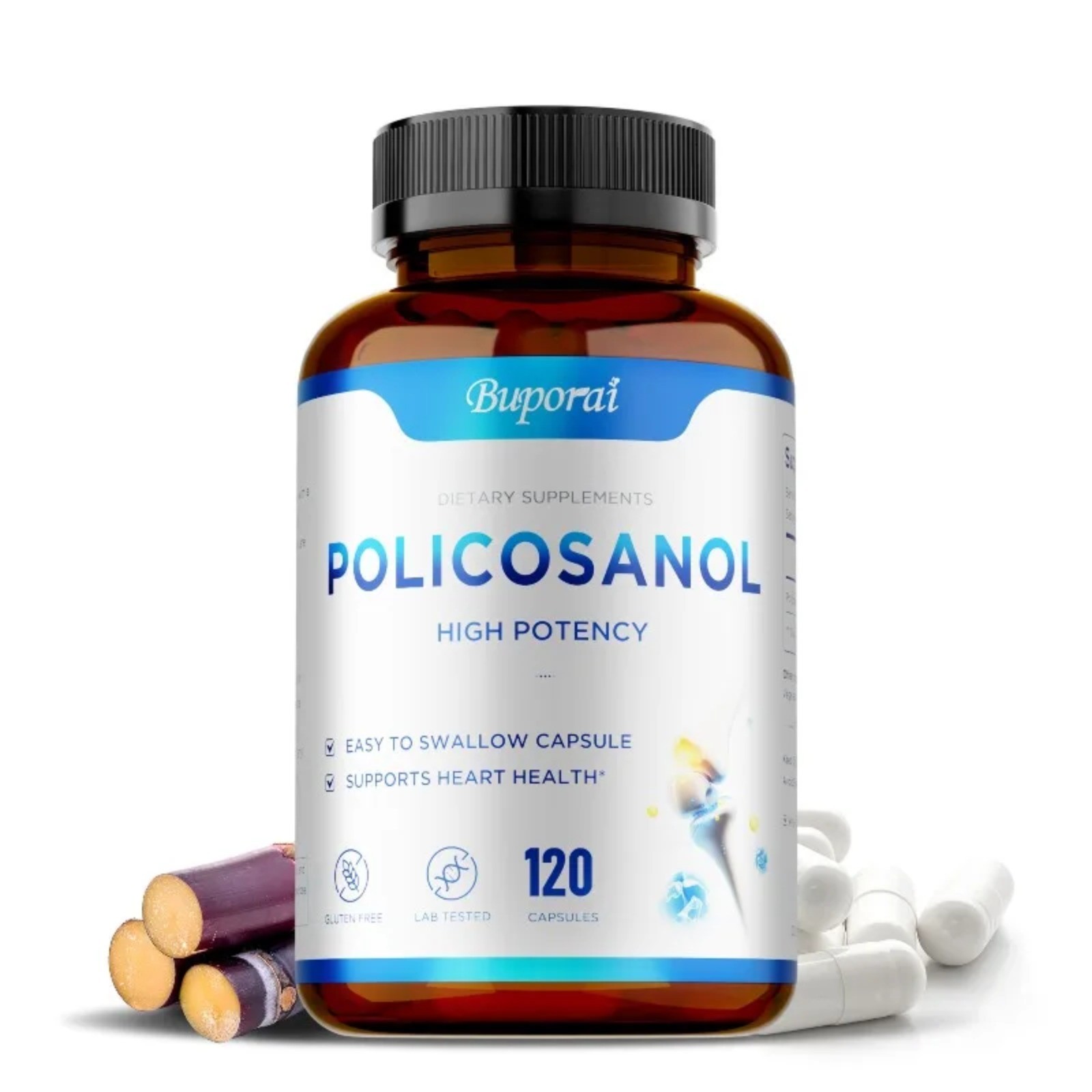 Policosanol 120pcs -Blood Circulation,Antioxidant,Joint Support,Relieve Leg Pain