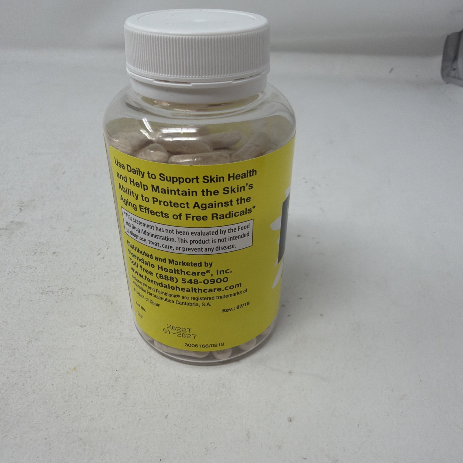NEW Heliocare Advanced Niacin B3 for Healthy Skin 120ct Fernblock-PLE Exp. 01/27