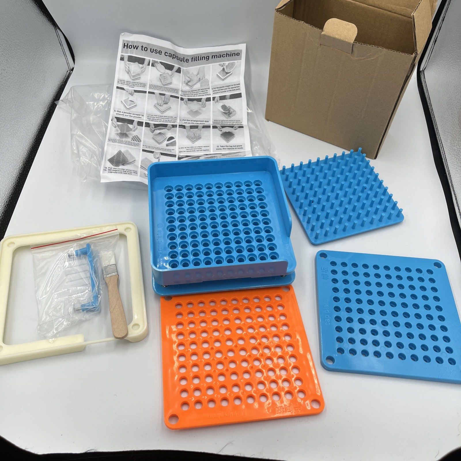100 Hole Pill Box Organizer And Storage Unit