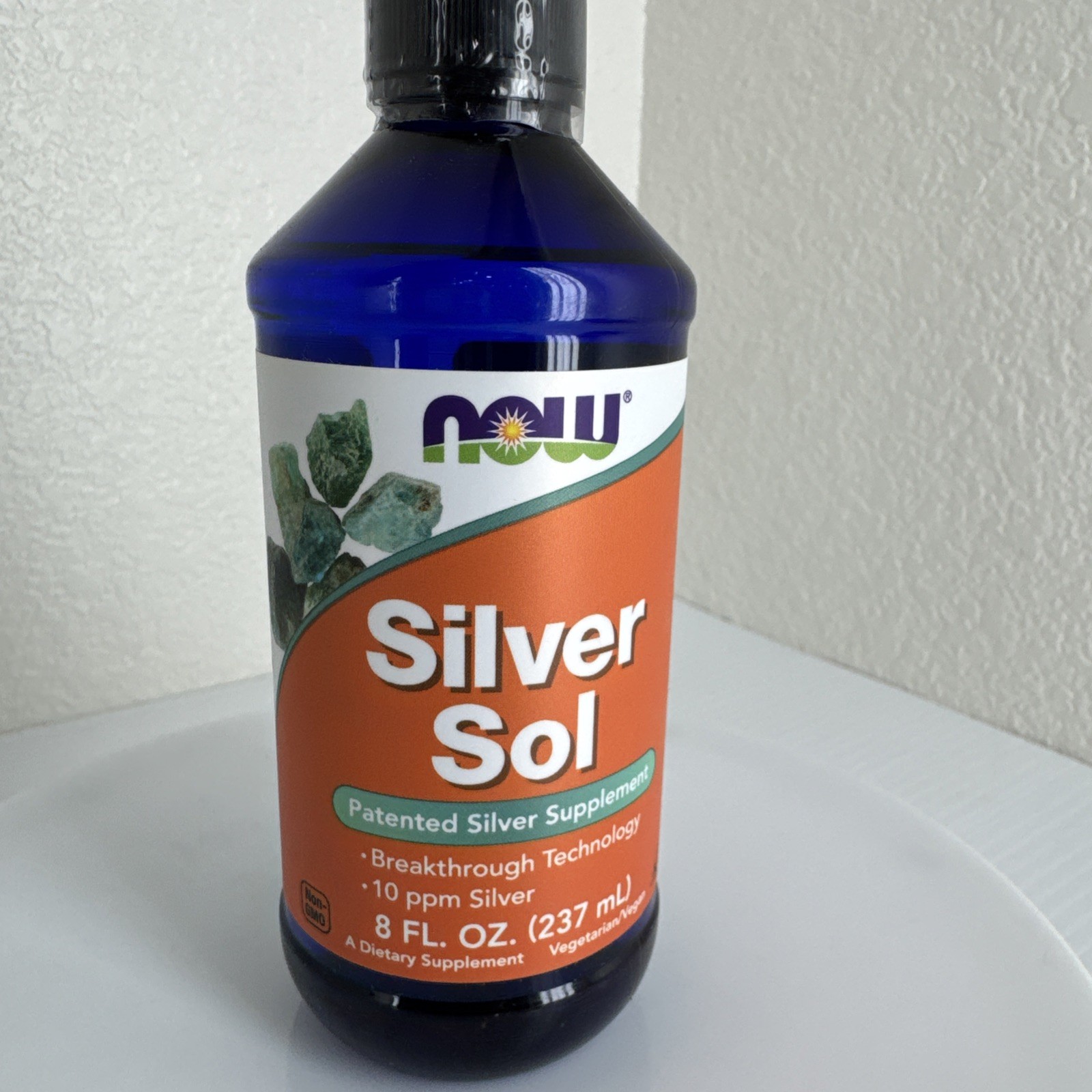 NOW Foods Silver Sol Liquid 10 PPM 8 Ounce 04/2026EXP