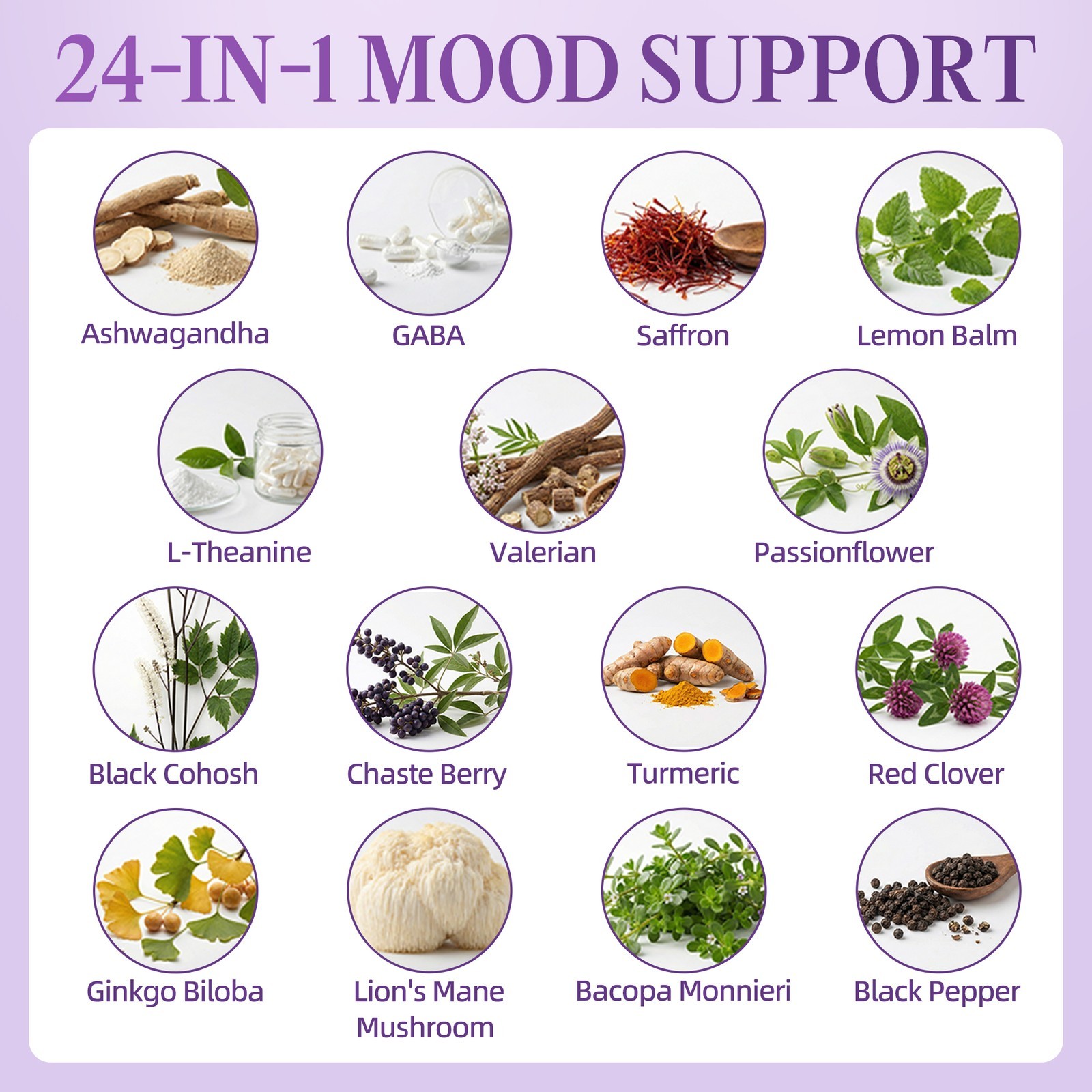 Saffron Supplements 88.5 mg &Ashwagandha, Magnesium, Zinc, B12 & D3 60ml