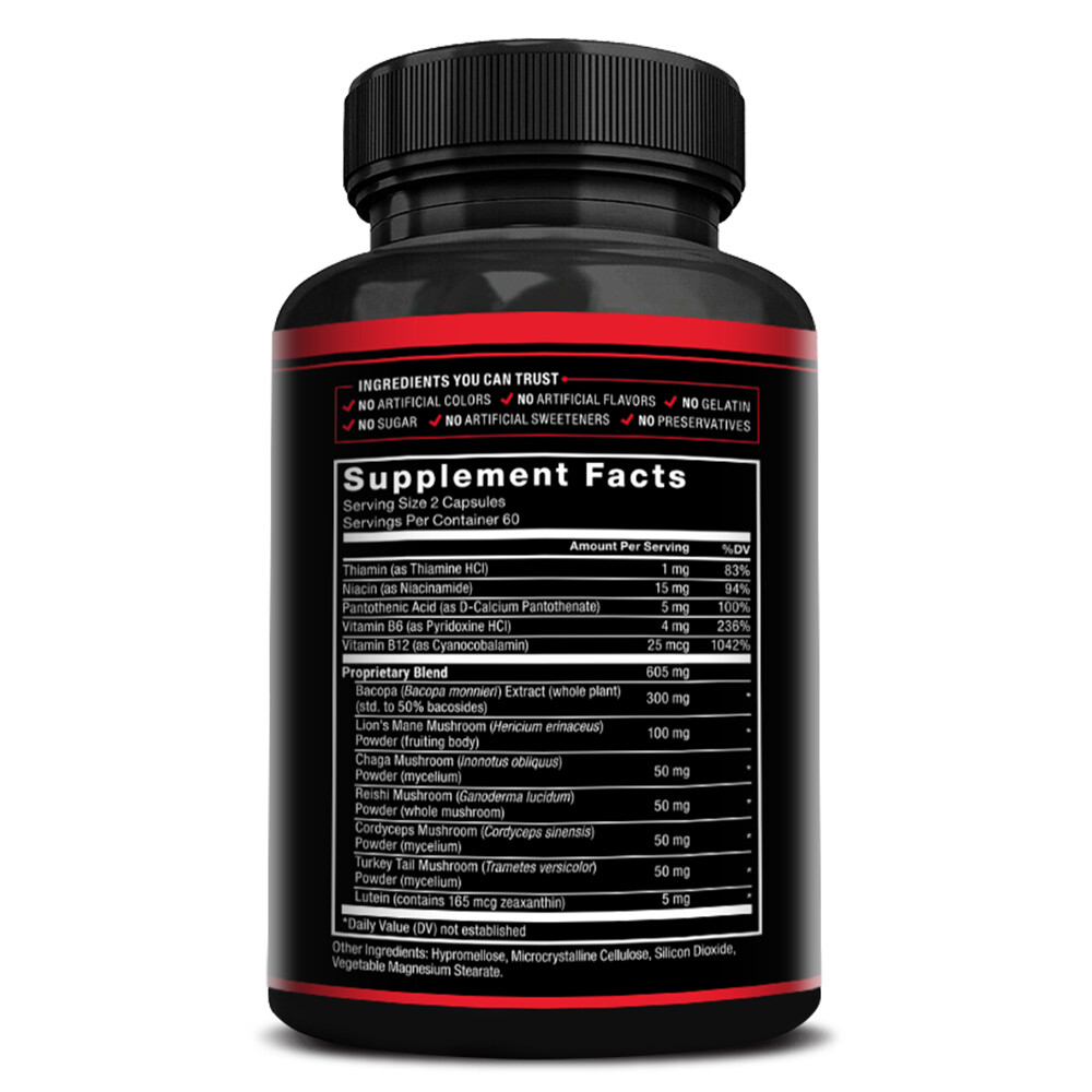 Brain Health Capsules Enhance Brain Function Improve Memory Attention 120 Caps