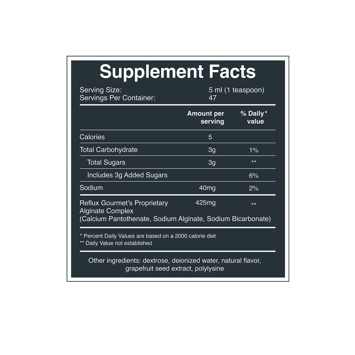 Mint Chocolate Digestive Support – Alginate Complex, Natural Ingredients, 8 Fl.