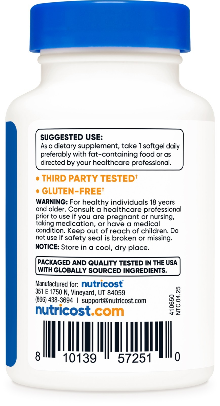 Nutricost Astaxanthin 12mg, 30 Softgel Capsules – Gluten Free and Non-GMO