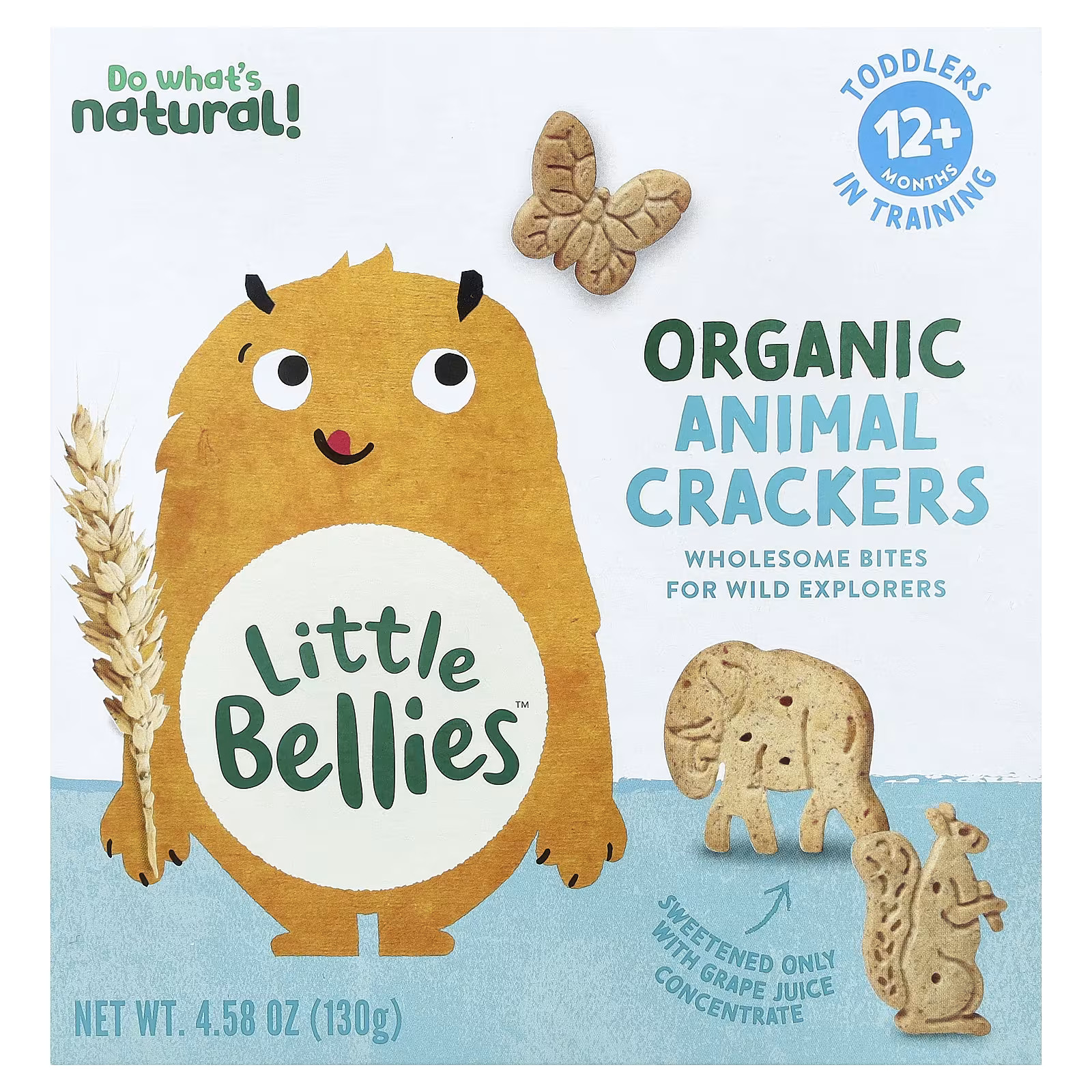 Little Bellies Organic Animal Crackers 4.58 oz 130 g
