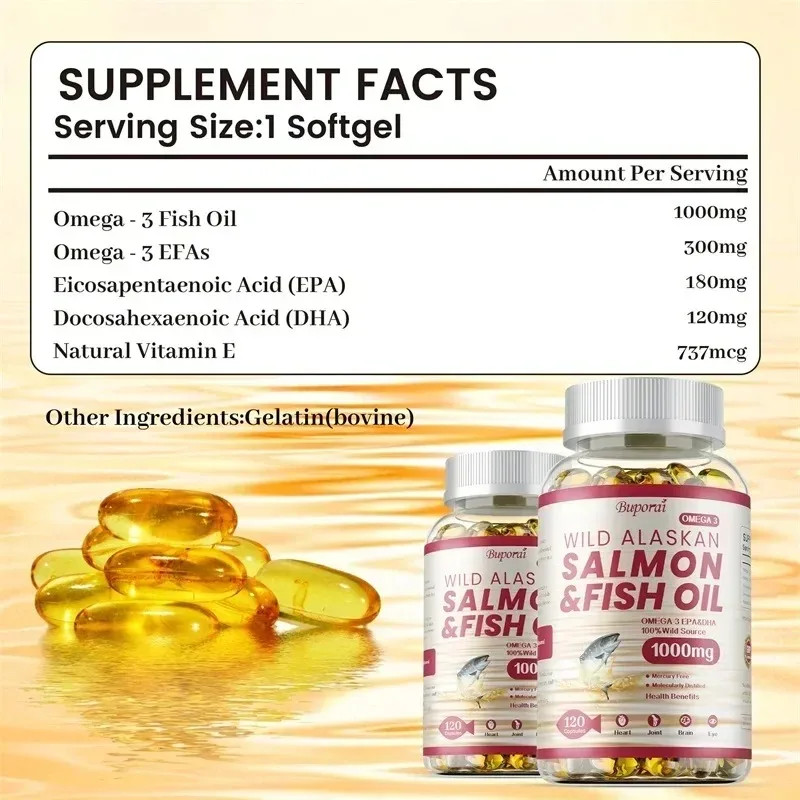 Salmon & Fish Oil 240pcs – Antioxidant, Heart, Cardiovascular and Skin Health