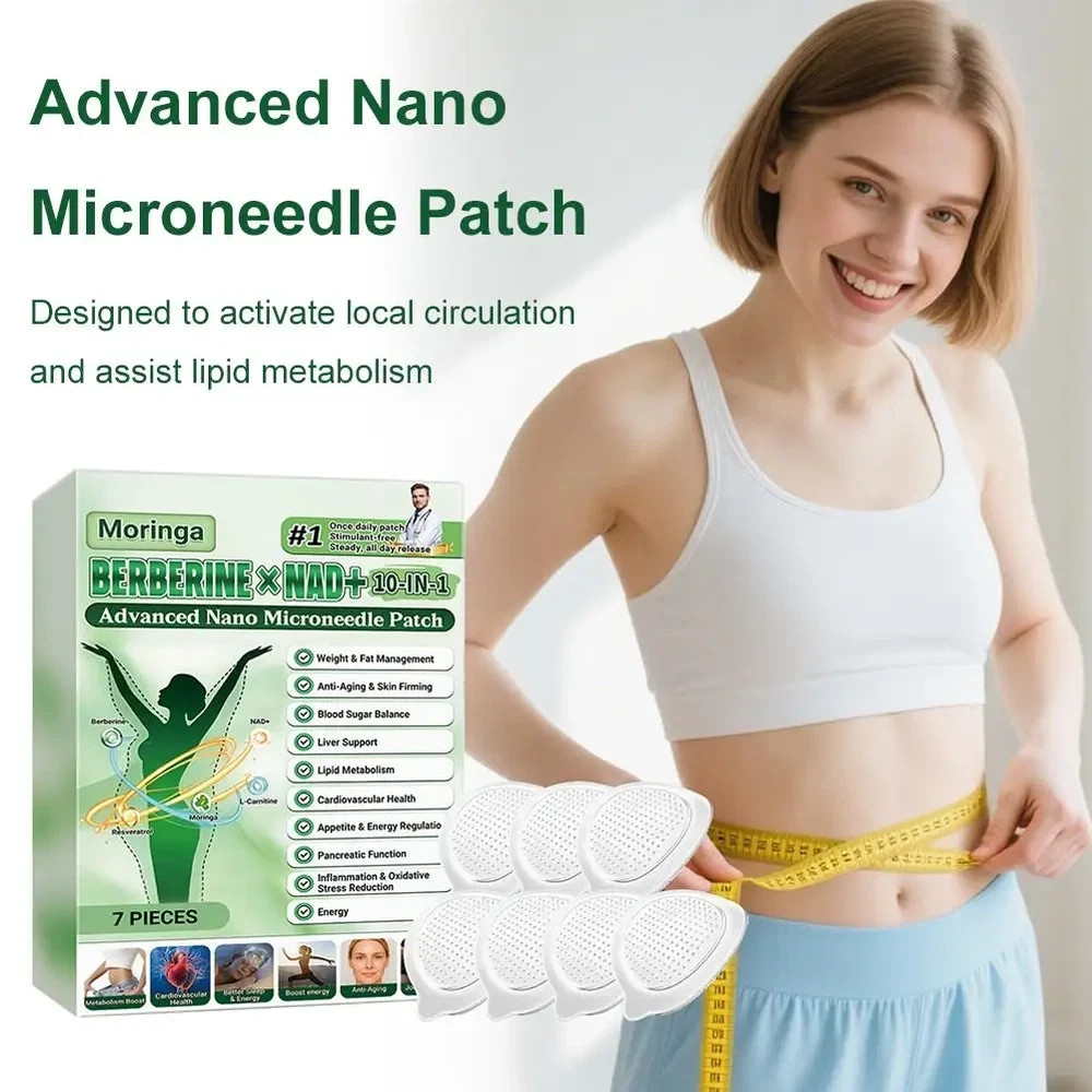 GLORENDA Moringa Berberine 10-in-1 Advanced Nano Microneedle Patch (7pcs/box)