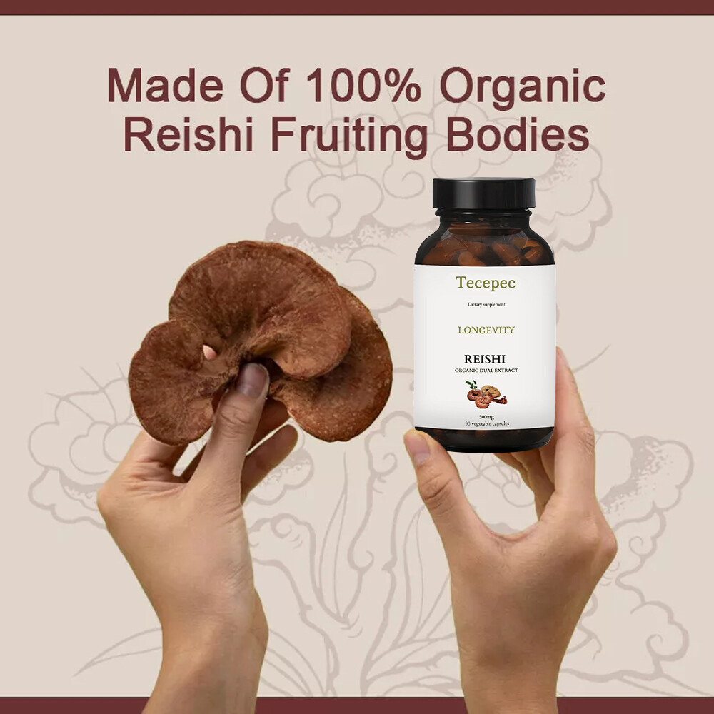 Ganoderma Capsules 500mg Lingzhi Reishi Immunity Booster
