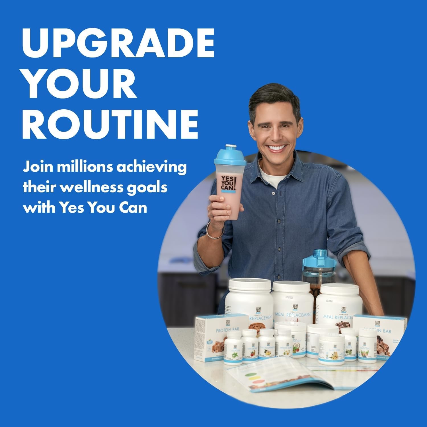 Yes You Can! Shake Booster High Energy Powder Drink Mix-Nutritional Drink with R