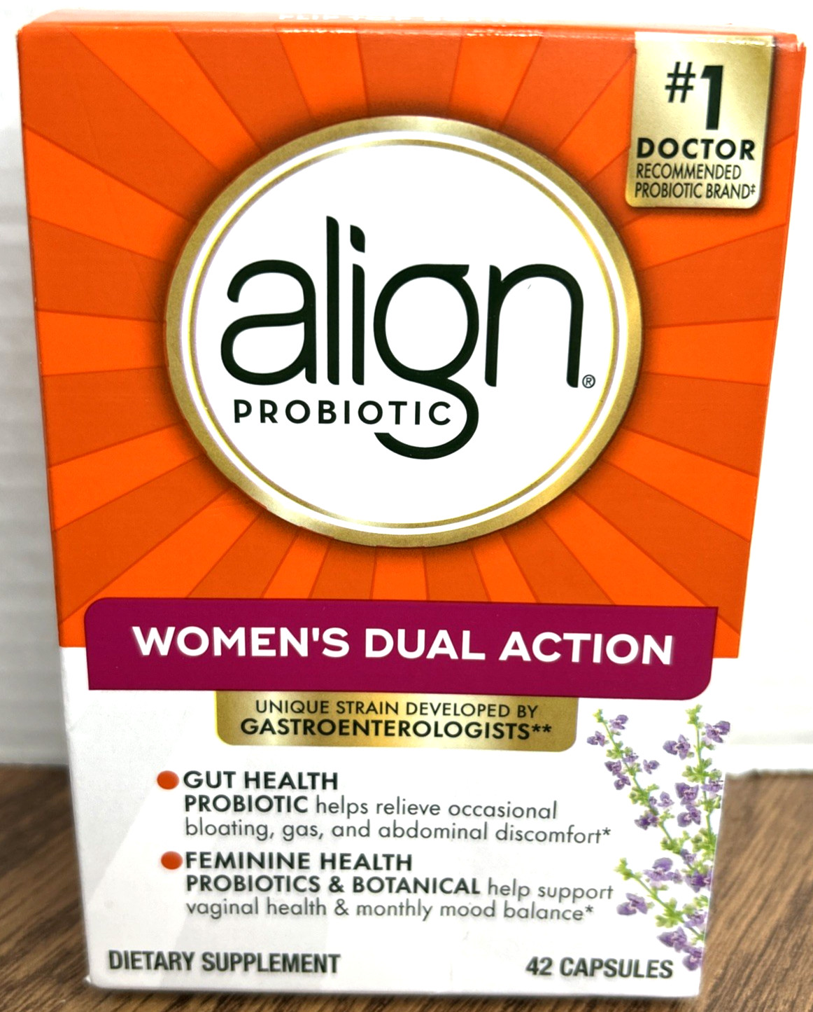 Align Probiotic Women’s Dual Action Supplement 42 Capsules – Exp 07/2026