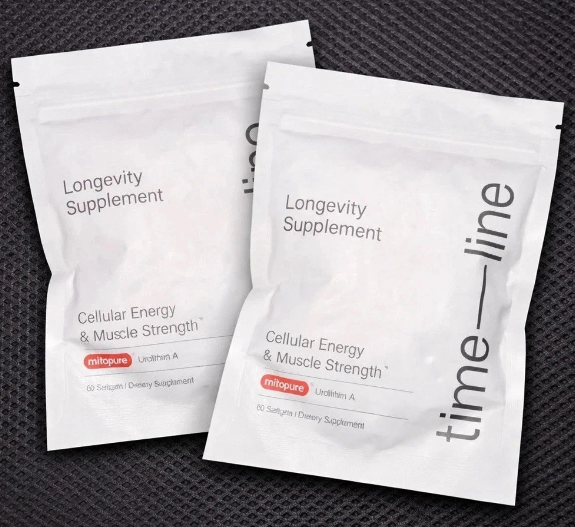 Time-Line Longevity Supplement Mitopure Urolithin A 60 Softgaels -2 Pack – 07/27