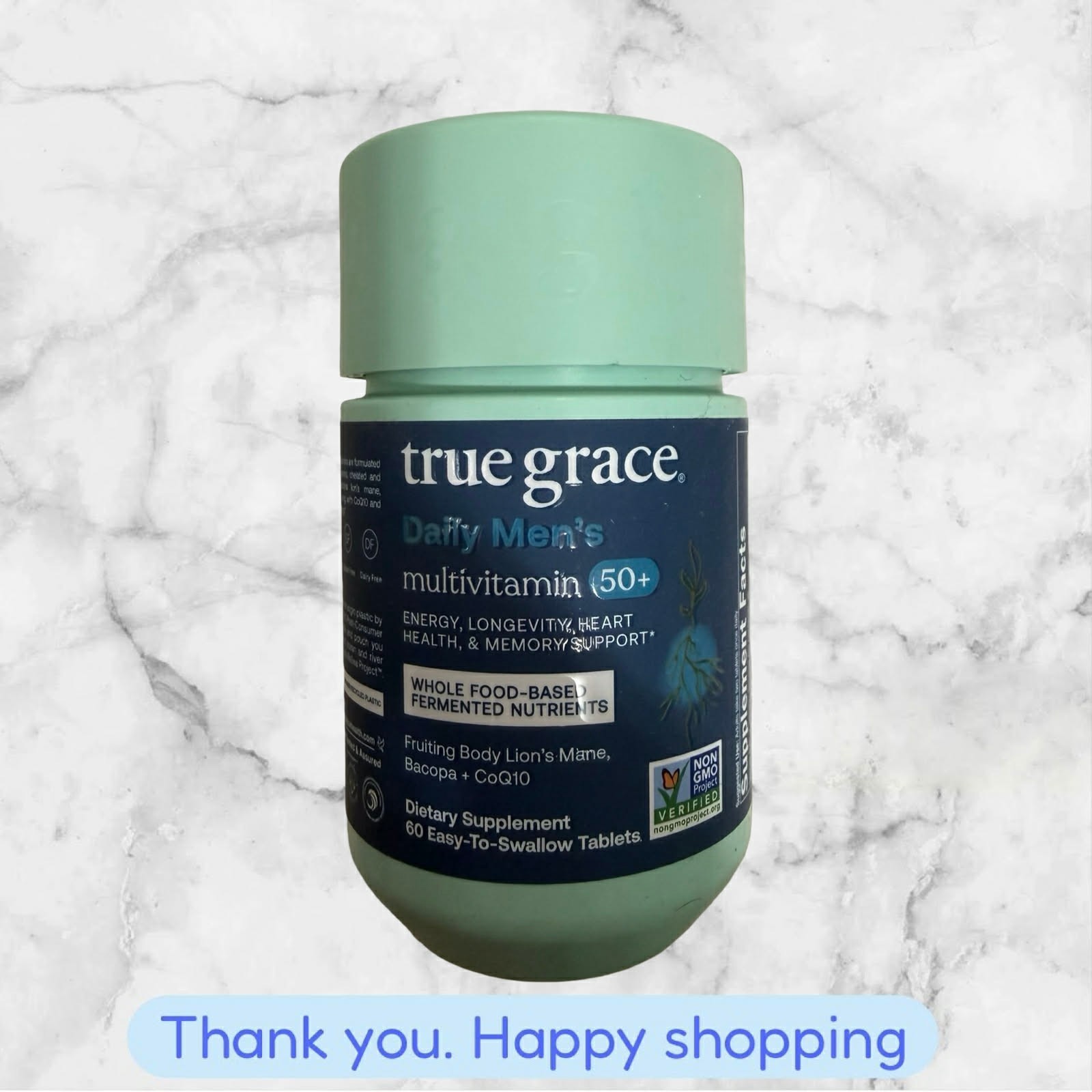 New True Grace Daily Men’s Multivitamin 50+ 60 Easy-To-Swallow Tablets 08/2026+