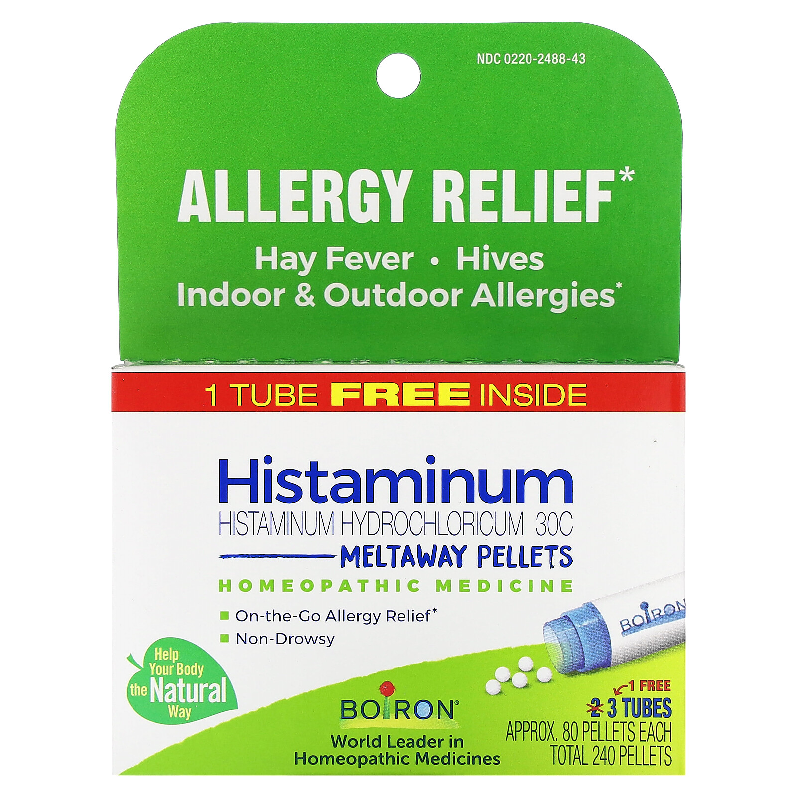 Histaminum Hydrochloricum 30C, 3 Tubes, 80 Meltaway Pellets Each