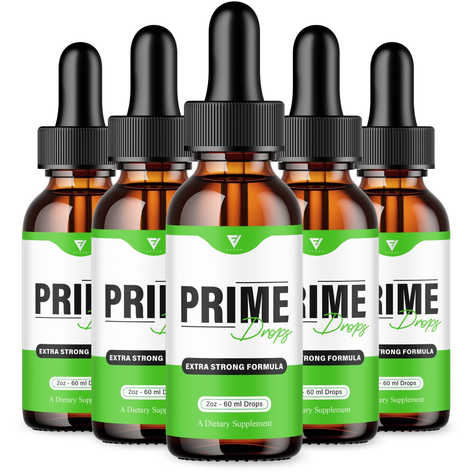 (5 Pack) Prime Drops Performance Support, Prime Advanced Daily Formula (10oz)