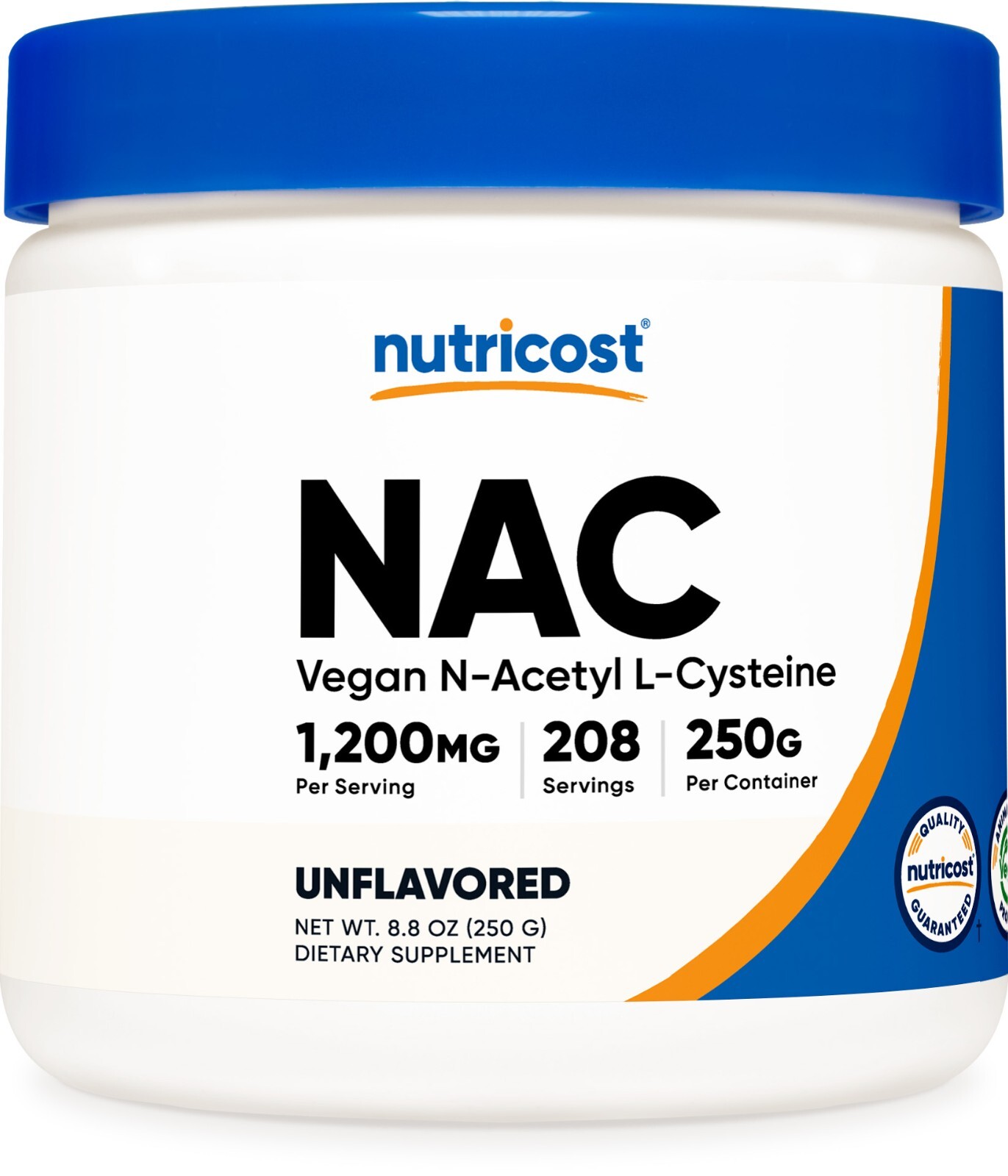 Nutricost N-Acetyl Cysteine (NAC) Powder 250 Grams – Vegan NAC