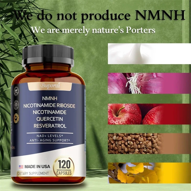 NMNH 120pcs, Improve Skin Elasticity, Endurance Vitality,Repair Regenerate Cells