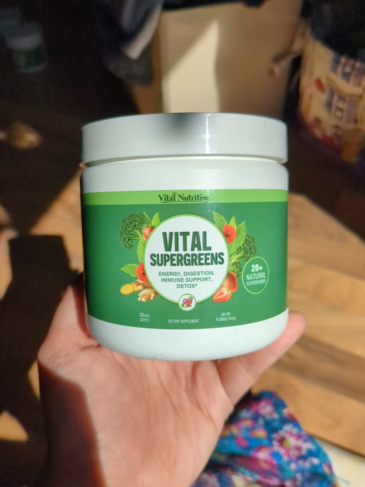 Vital Nutritive Vital Supergreens Superfood Powder Organic 30 servings 4.66 Oz