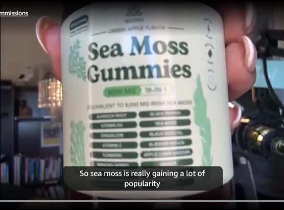 16 Organic 1 | Sea Moss Gummy Extract Irishmoss in 6000Mg | Green Apple Flavor
