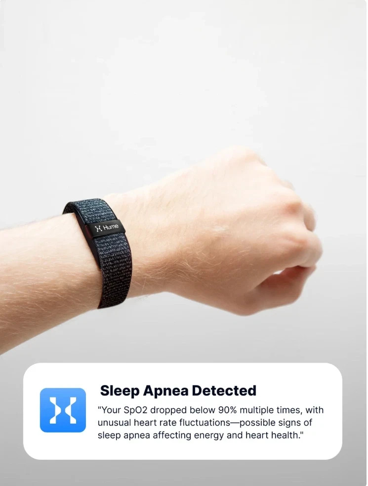 Hume Health Band – Activity Tracker with Unique Metrics for Real Health Insights