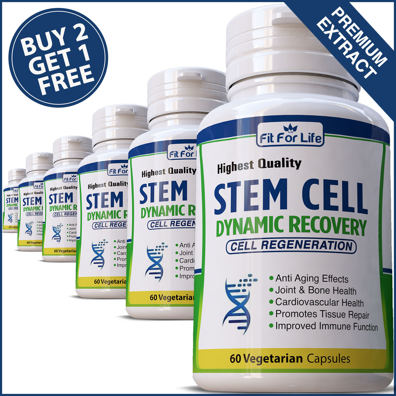 STEM CELL RECOVERY NATURAL SUPPLEMENT CELLULAR REPAIR RENEWAL PILLS ANTI AGING