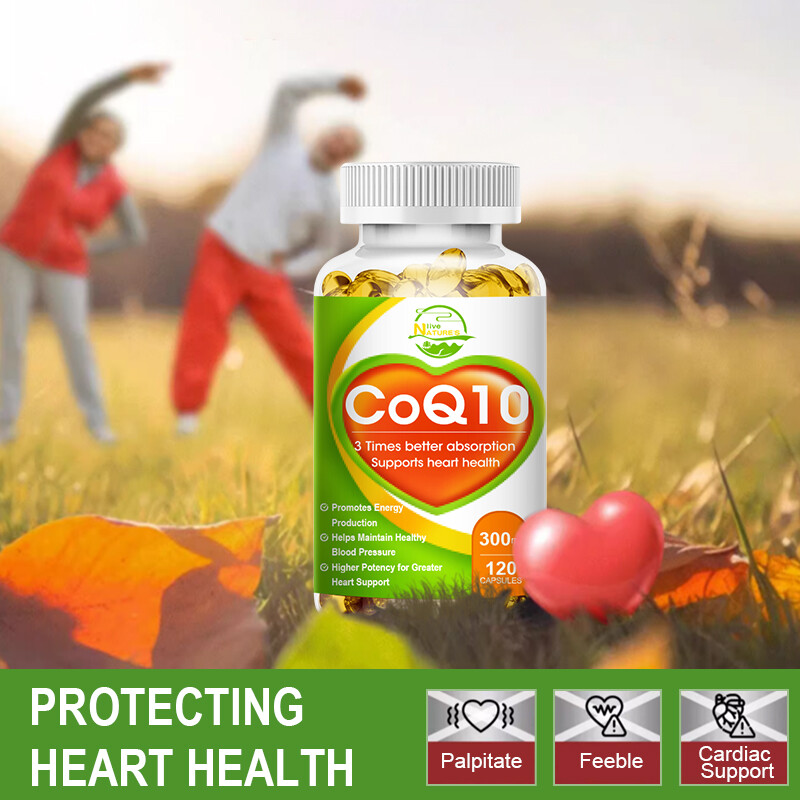 CoQ10 Mega Ubiquinol Supplement 300mg 120 Softgels Heart Health,Energy & Stamina