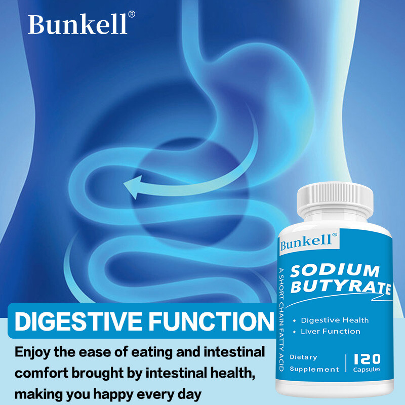 Sodium Butyrate Capsules – Supports Liver And Gut Function Health 120 Capsules