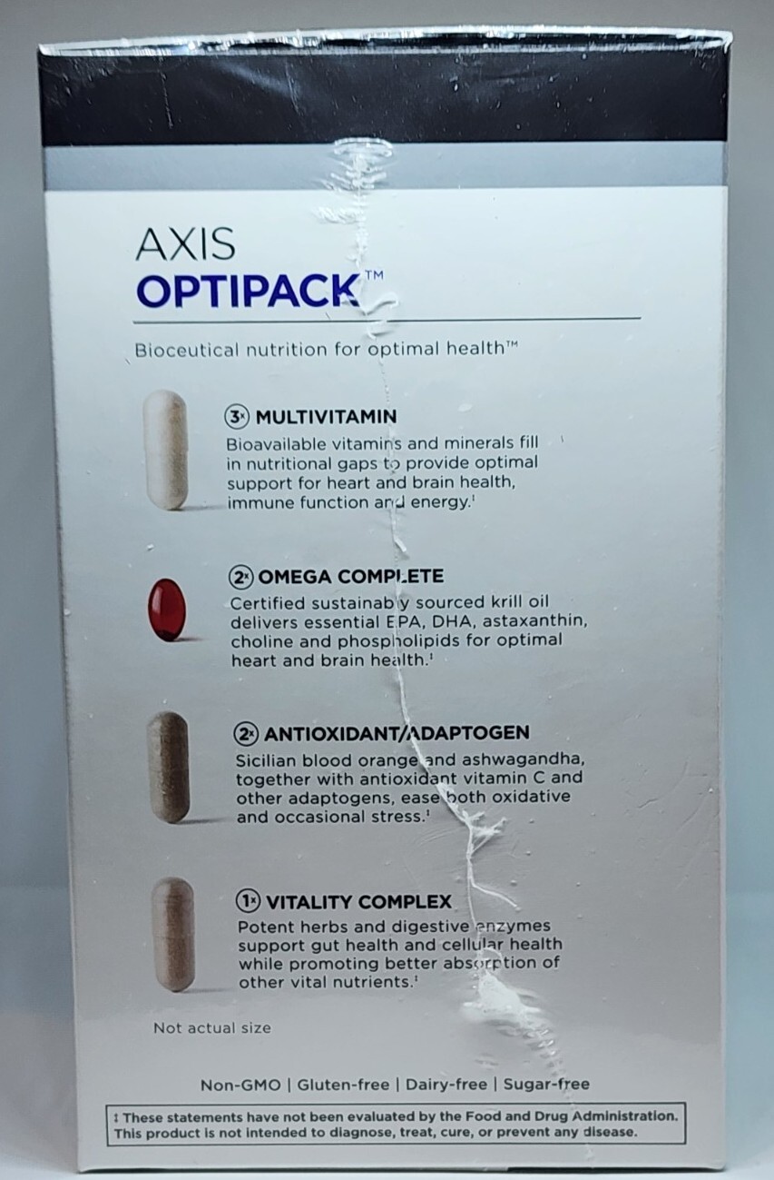 MODERE AXIS OPTIPACK Bioceautical Nutrition 30 Packets New Sealed Box