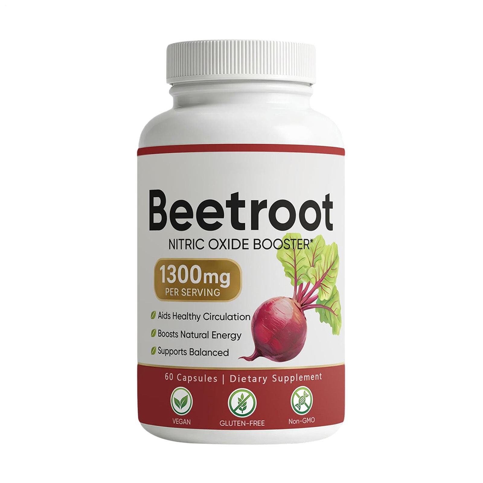 Lemeli Beetroot – 1300mg, Lemeli Beet Premium Root Supplement 60 Capsules