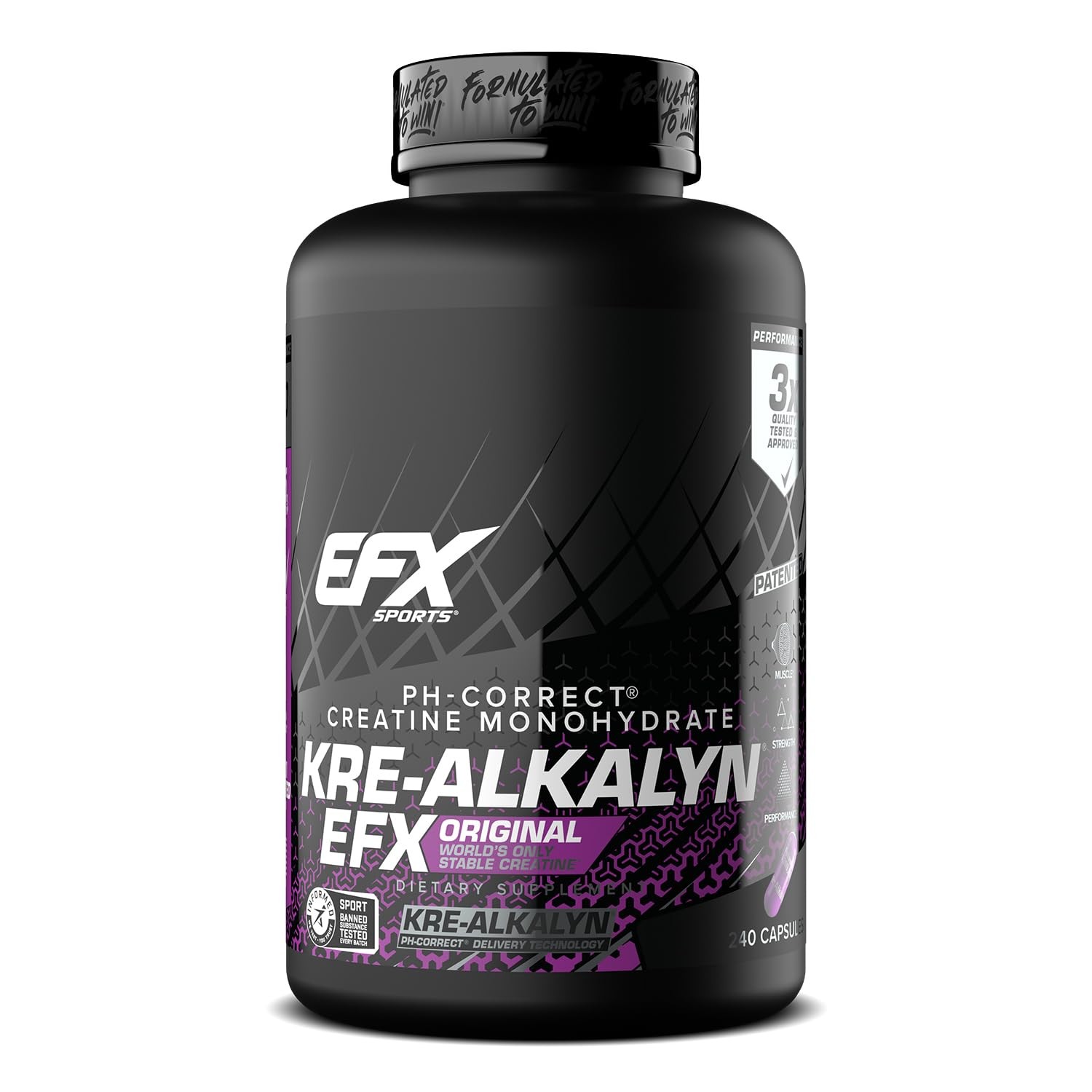 EFX Sports KreAlkalyn EFX | pH Correct Creatine Monohydrate Pill Supplement |…