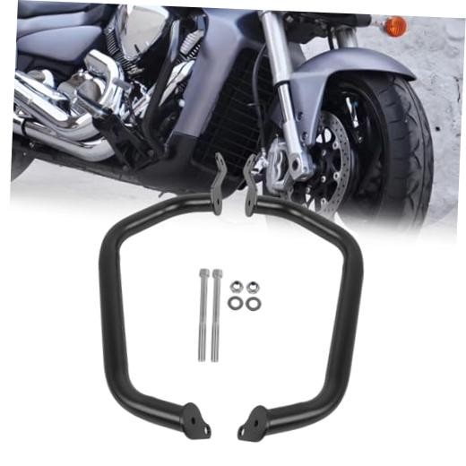 Engine Guard Highway Crash Bar Protector Replacement for Suzuki Boulevard Black