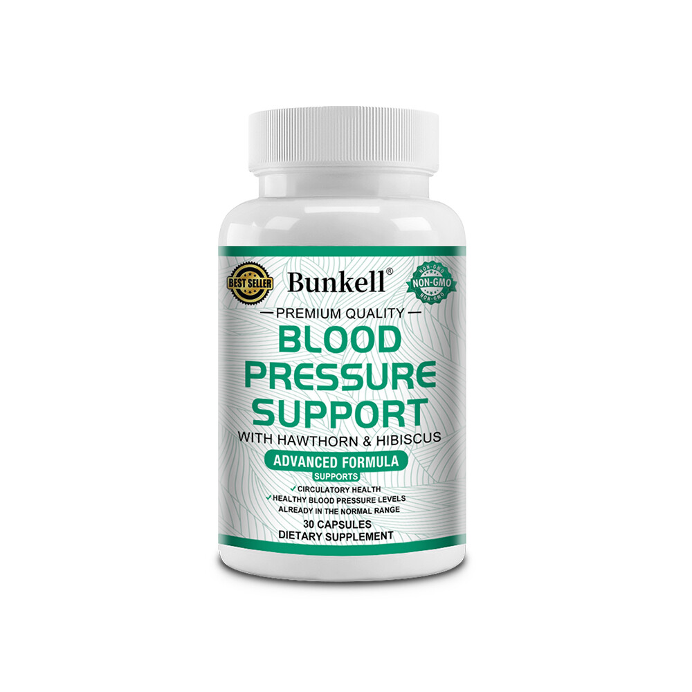 Blood Pressure Support Capsules – Promotes Healthy Blood Circulation + Flow