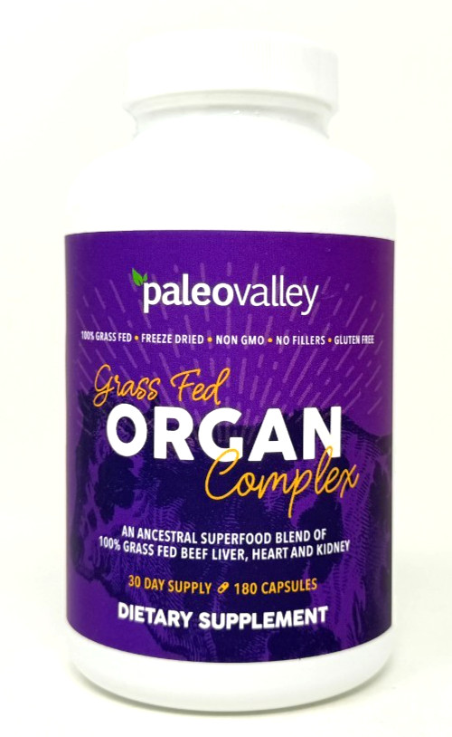 Paleo Valley Grass Fed Organ Complex – 180 Capsules – EXP 10/2027 -New/Sealed