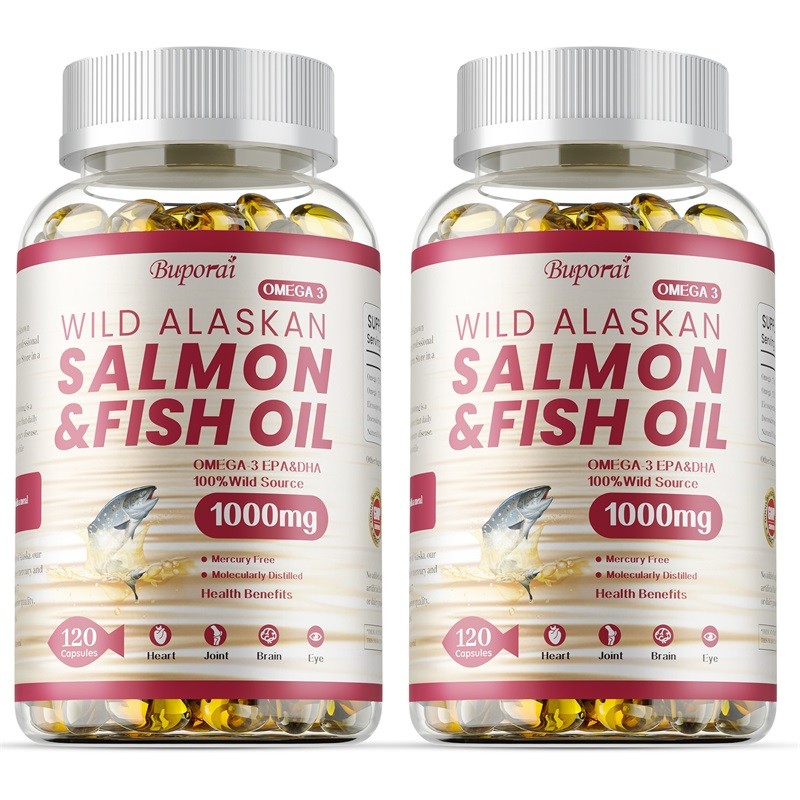 Salmon & Fish Oil 240pcs – Antioxidant, Heart, Cardiovascular and Skin Health