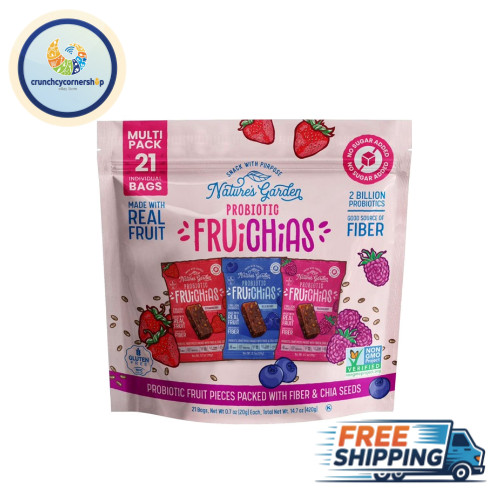 Nature’s Garden Probiotic FruiChia Variety Pack Snacks, 0.7 oz., 21 pk.